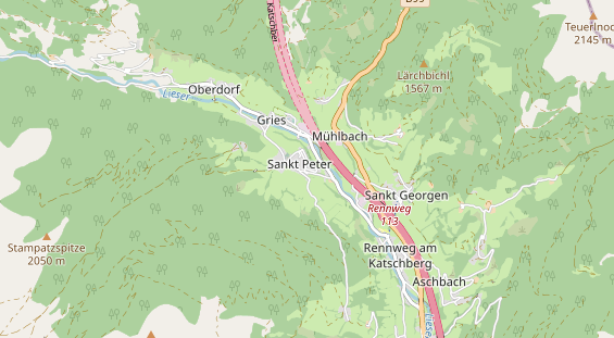 Destination d'excursion sur la carte