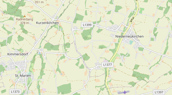 Destination d'excursion sur la carte