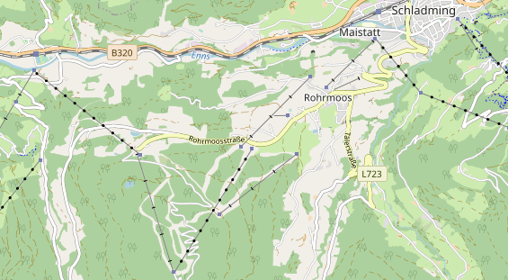 Excursiebestemming op kaart