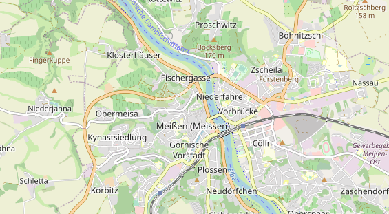 Destinazione dell'escursione sulla carta