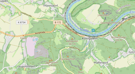 Ausflugsziel auf Karte