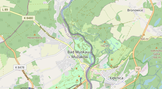 Excursiebestemming op kaart