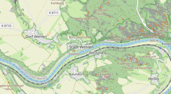 Ausflugsziel auf Karte