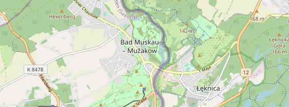 Excursiebestemming op kaart