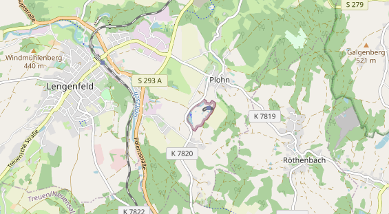 Destinazione dell'escursione sulla carta