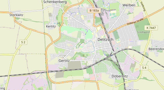 Excursiebestemming op kaart