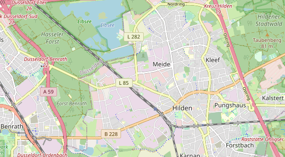 Destinazione dell'escursione sulla carta