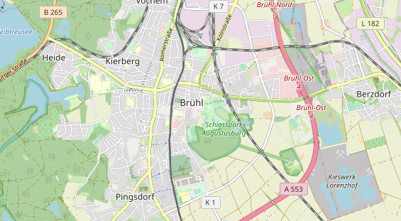 Destinazione dell'escursione sulla carta