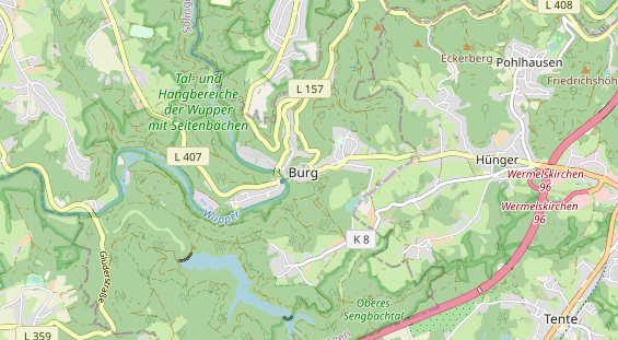 Destinazione dell'escursione sulla carta