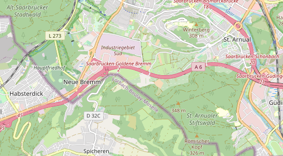 Destinazione dell'escursione sulla carta