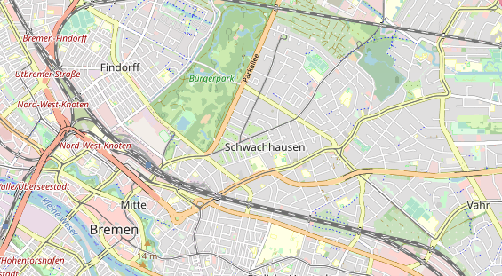 Excursiebestemming op kaart