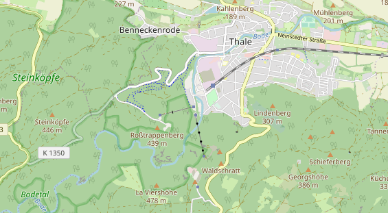 Destination d'excursion sur la carte