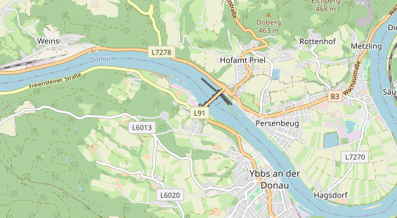 Destinazione dell'escursione sulla carta