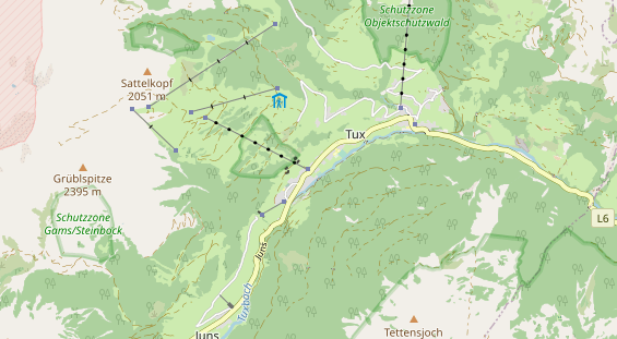 Ausflugsziel auf Karte