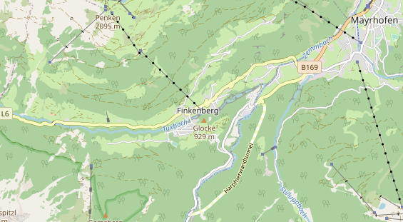 Excursiebestemming op kaart