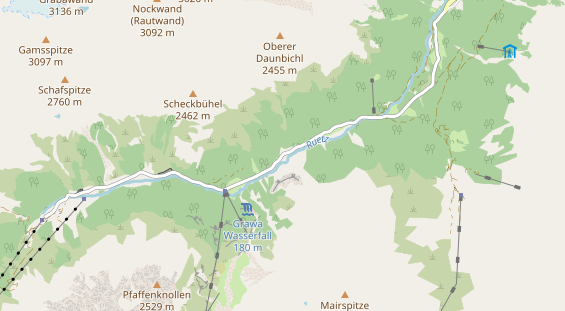 Ausflugsziel auf Karte