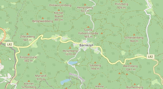 Excursiebestemming op kaart