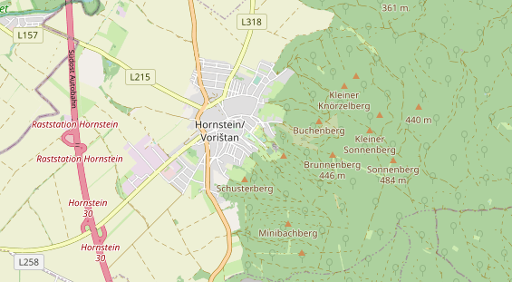 Destination d'excursion sur la carte