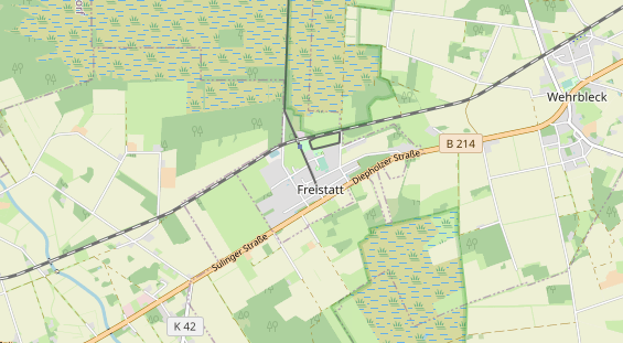 Destinazione dell'escursione sulla carta