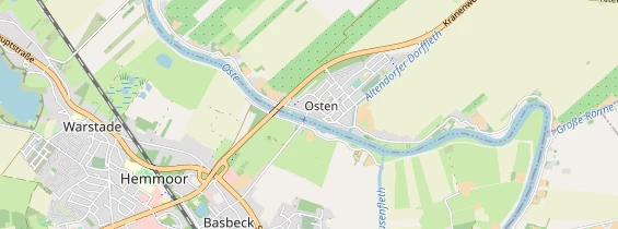 Excursiebestemming op kaart