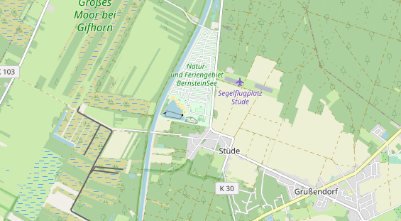 Excursiebestemming op kaart