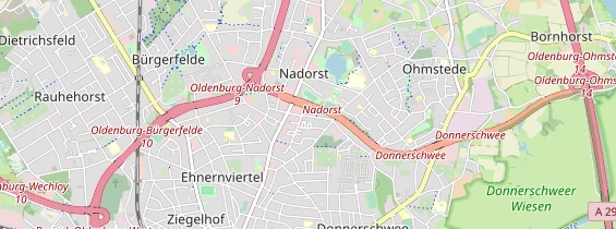 Destinazione dell'escursione sulla carta