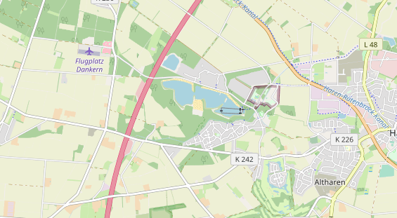 Destination d'excursion sur la carte