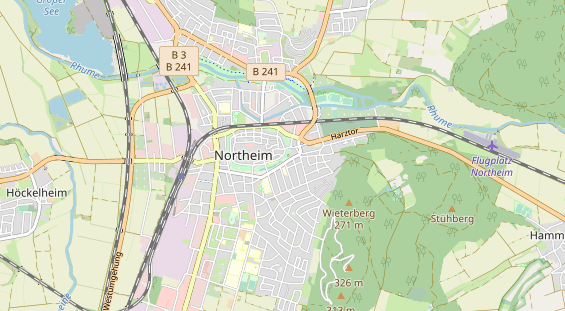 Excursiebestemming op kaart