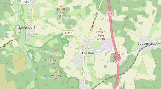 Destination d'excursion sur la carte