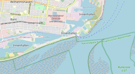 Destination d'excursion sur la carte