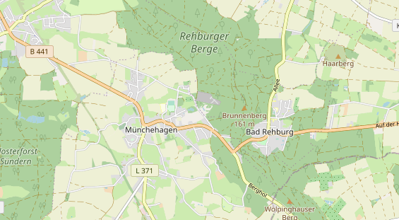 Destinazione dell'escursione sulla carta