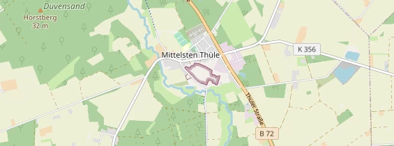 Excursiebestemming op kaart