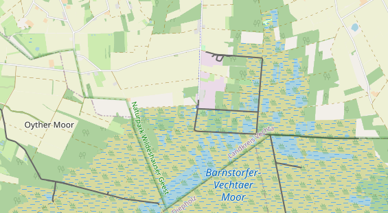 Excursiebestemming op kaart