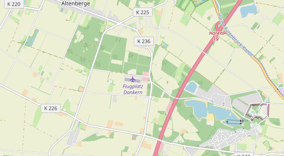 Destination d'excursion sur la carte