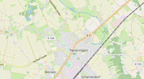 Destinazione dell'escursione sulla carta