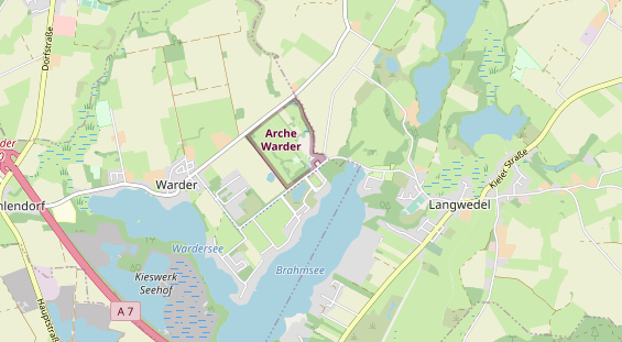 Destination d'excursion sur la carte