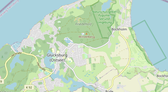 Excursiebestemming op kaart