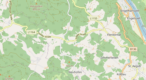 Excursiebestemming op kaart