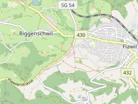 Excursiebestemming op kaart