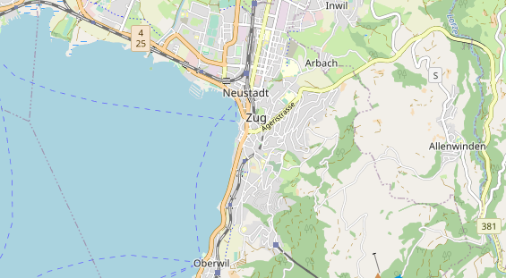 Destination d'excursion sur la carte