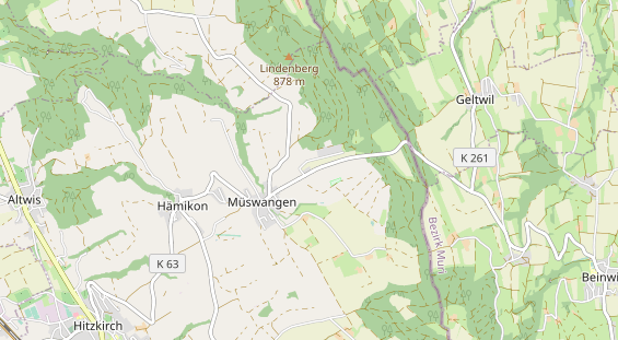 Destinazione dell'escursione sulla carta