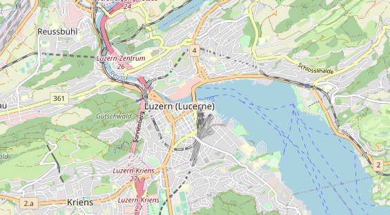 Destinazione dell'escursione sulla carta