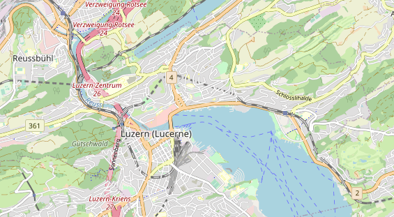 Destinazione dell'escursione sulla carta