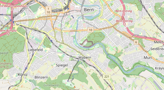 Destination d'excursion sur la carte