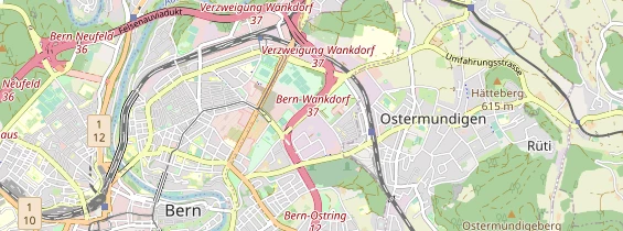 Excursiebestemming op kaart