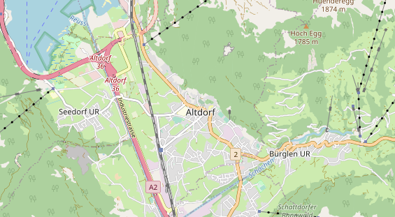 Destination d'excursion sur la carte