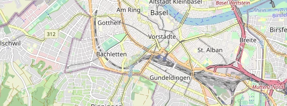Excursiebestemming op kaart