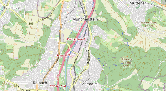 Destination d'excursion sur la carte