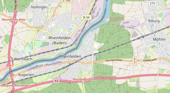 Excursiebestemming op kaart