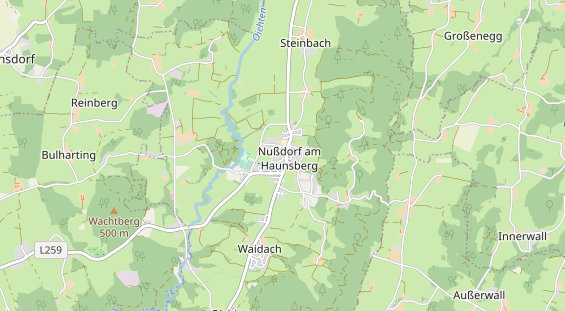 Destination d'excursion sur la carte